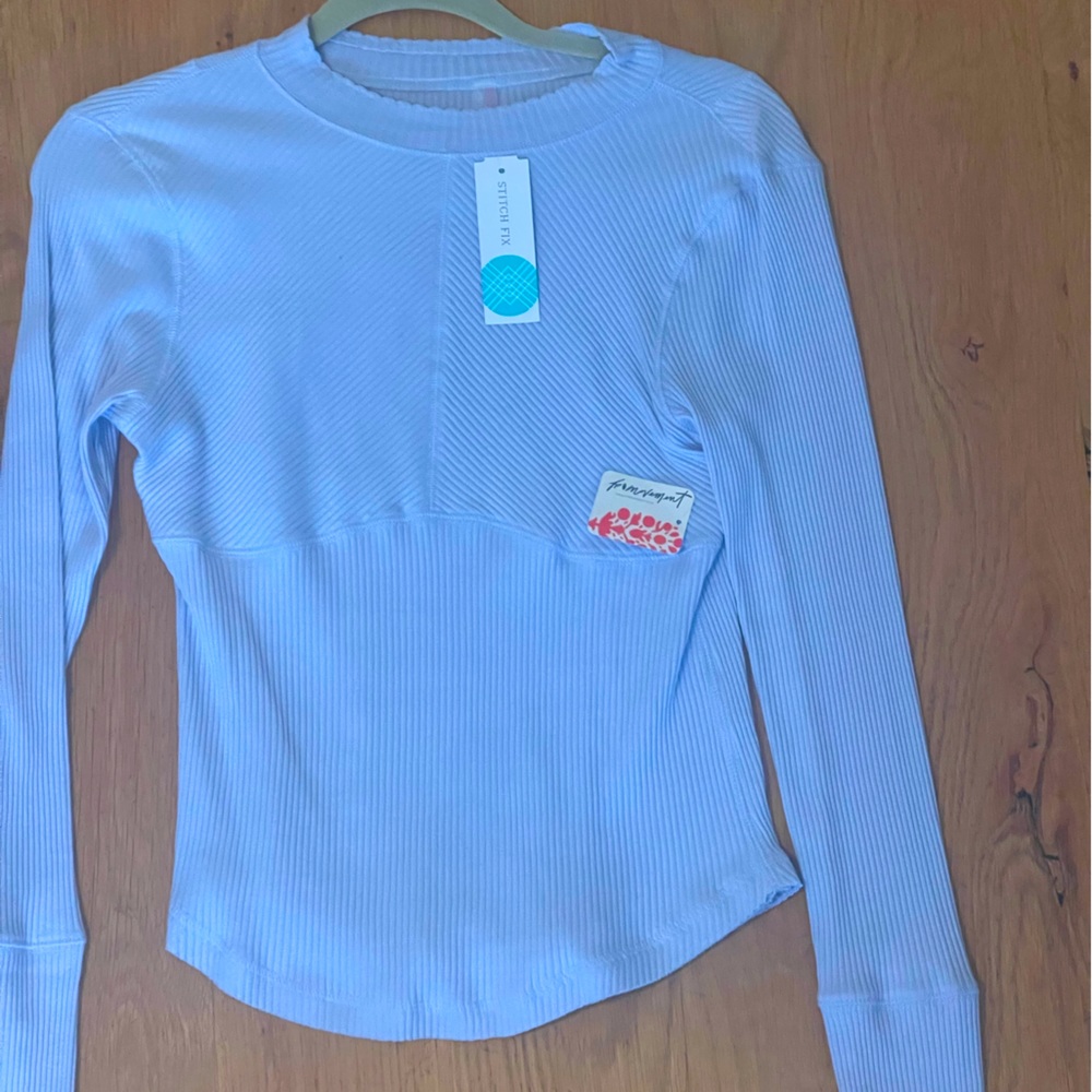 Free People Movement long sleeve rib top